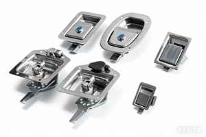 MS866-4 Zwart Gecoate Koolstofstaal IJzeren RV Slot Gereedschapskist Hardware Cargo Box Slot Trekker Metalen Vlakslot Zwart Met Sleutel - Product Image 4