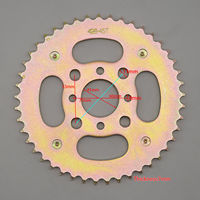 Chaîne de pièces de moto de course de haute qualité 428 45 dents 45T 41mm pignon arrière pour vtt Quad Pit Dirt Bike Buggy Go Kart