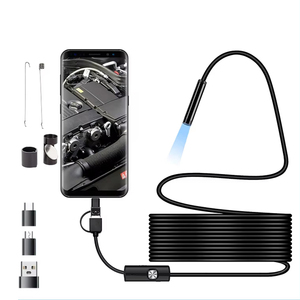 Caméra endoscopique KERUI 3-en-1 pour <span class=keywords><strong>Android</strong></span> et PC, mini caméra flexible étanche de 7 mm pour l'inspection et l'entretien des canalisations - Product Image 1