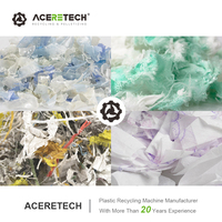 Machine de granulation de recyclage à extrudeuse monovis pour déchets de filament/fibre de PP personnalisable ACERETECH ACS-H 160-1200kg/h