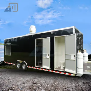 Customized Mobile Kitchen Food Trailers Fully Equipped Street Snack Catering Food Truck Pizza Coffee Food Carts For Sale