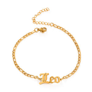 Bracelet du zodiaque <span class=keywords><strong>Amazon</strong></span> plaqué or 18 carats en acier inoxydable, bracelet vintage du zodiaque, bijoux pour bijoux personnalisés - Product Image 6