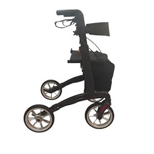 Ультралегкий ходунок-роллатор с сиденьем, карбоновая рама, для пожилых людей, складной, с тормозами, подлокотниками и сумкой для хранения - Product Image 3