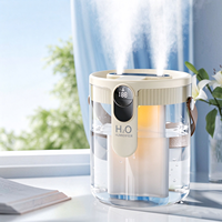 Humidificateur d'air domestique grande capacité, silencieux, pour bureau et chambre, portable, double buse