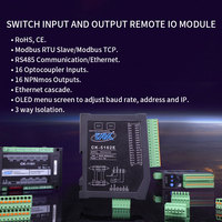 Módulo de E/S Ethernet 16DI 16DO NPN Analógico Digital Entrada/Salida (E/S) Módulo Ethernet Comunicación RS485 para PLC