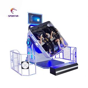 เครื่องจำลอง SportVR VR 1080 Iron 720 รถไฟเหาะเสมือนจริงแบบหมุนได้ 2 ที่นั่ง เก้าอี้โรงภาพยนตร์ VR - Product Image 6