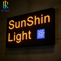 Enseigne LED 3D Premium à éclairage frontal avec finition en acrylique pour signalisation d'entreprise, guide de plan d'étage, guide de magasin, panneau de service