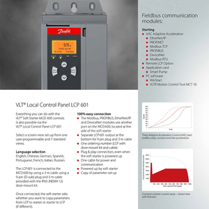 Variateurs de fréquence VLT Automation FC360/302 FC102/202/101/51/280 MCD202/600 IC2 Démarreurs progressifs Danfoss VFD - Product Image 5