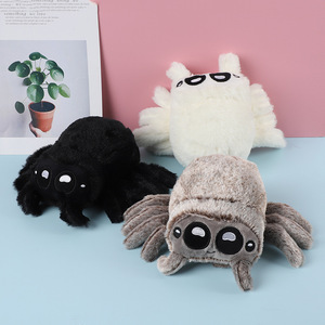 Peluche de <span class=keywords><strong>Lucas</strong></span> el Araña de 20 cm, Juguete de Peluche de Araña Negra, Blanca y Gris para Bebés, Muñeco de Peluche de Araña de Dibujos Animados, Regalo para Niños - Product Image 1