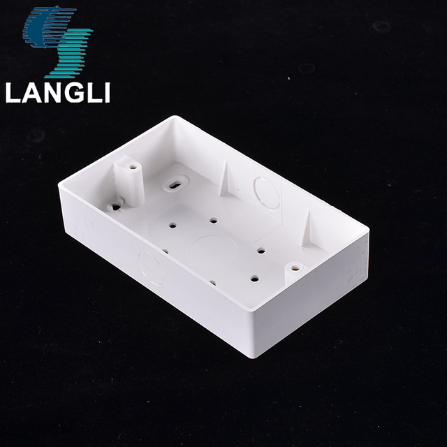 Custom Logo Double Wall Box 2 Gang Surface Mount Electrical Box Power Sockets Floor Box