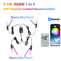 8,5W Mini 1,4 Twinkle Star Meteor LED Glasfaser Sternenhimmel Auto-Innenbeleuchtung Schallaktiviert APP-Fernbedienung Dimmbar DC