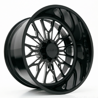 Jantes H Style Deep Dish Polies 22*12 22*14 24*12 24*14 Forgées pour Ram Dodge 1500 2500 3500 Jeep Wrangler JK JL