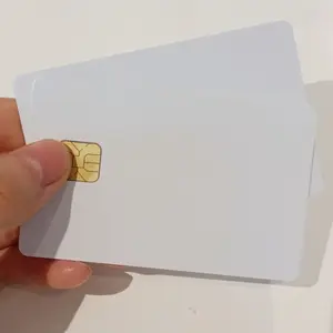 Impression personnalisée PVC RFID avec puce FM4428 carte d'identité en plastique vierge carte à puce intelligente de Contact personnalisé