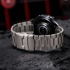 Correas de reloj de acero inoxidable con hebilla de lujo de 3 cuentas para <span class=keywords><strong>Xiaomi</strong></span> Redmi <span class=keywords><strong>Watch</strong></span> 5 Active 5 <span class=keywords><strong>Lite</strong></span> Universal 22mm correas de reloj de acero - Product Image 4