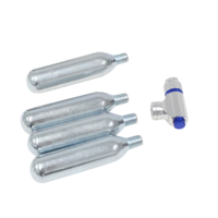 Cartouche de CO2 portable 16g 20g 24g 25g 38g pour pompe à vélo, cylindre de gaz jetable pour gonflage rapide des pneus de vélo