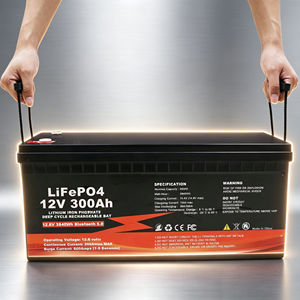 Batterie LiFePO4 12V 300Ah 400Ah 500Ah 6,4 kWh à décharge profonde 300A max, cellules de qualité A pour applications marines, voiturettes de golf et véhicules utilitaires - Product Image 3