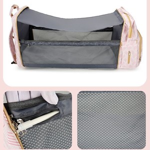 Sac à dos pour maman avec fermeture éclair, chargement USB, isolation pour biberon, rangement pour poussette, couches - Style élégant pour femme <span class=keywords><strong>mature</strong></span> - Product Image 2