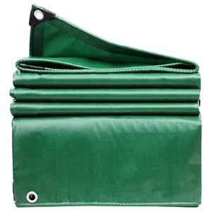 5x5m Green 420GSM Heavy-Duty Polyester PVC Coated Tarpaulin <b>Waterproof</b> <b>Sunscreen</b> Shade Sail Outdoor Camping Truck Cover - Product Image 2