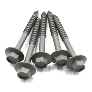 Tornillo autorroscante estructural para madera con cabeza hexagonal <span class=keywords><strong>de</strong></span> acero endurecido Ruspert C1022 gris y arandela grande - Product Image 4