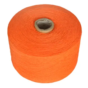 Fournisseur de fils à tricoter de haute qualité fil coloré fil mélangé de polyester de coton recyclé multicolore pour gant