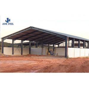 Thép Barn xây dựng bò trang trại các tòa nhà dê nhà kho Thiết kế đúc sẵn xây dựng nhà kho prefab nhà để xe nhà ở Trung Quốc công nghiệp - Product Image 1