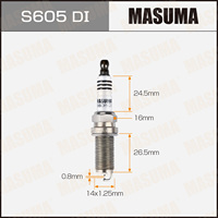 Bougie d'allumage universelle S605DI MASUMA pour LEXUS GS200T 2.0L 8ARFTS D-4S 90919-01276-79 90919-01276
