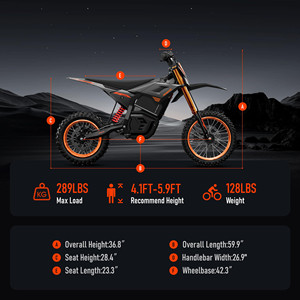 RiderX Moto Elettrica da Fuoristrada 3000W per Adulti e Adolescenti, Motore Brushless 220Nm - Product Image 2