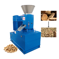 Machine à granulés de déchets de bois à haute productivité, traite l'herbe, machine à granulés à matrice plate, machine à granulés de sciure de bois, moulin à granulés de bois