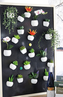 Prix le plus bas, aimants pour réfrigérateur en forme de plantes succulentes, bouton aimanté, plante en pot simulée, autocollant pour réfrigérateur, décoration de la maison