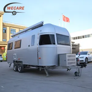 Wecare DOT/ce认证500*210 * 210厘米大篷车，带滑出厨房大篷车露营车旅行拖车露营车