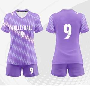Seragam Voli Wanita Terbaru Desain Sublimasi, Celana Olahraga dan Jersey untuk Pemain Voli - Product Image 1
