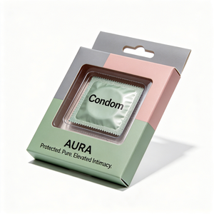 Boîte d'emballage en carton ondulé <span class=keywords><strong>de</strong></span> qualité supérieure avec impression <span class=keywords><strong>de</strong></span> logo personnalisée, préservatifs masculins, boîte d'emballage cadeau personnalisée pour usage intime - Product Image 2