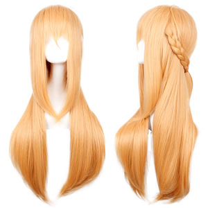 La perruque de cosplay principale de Saint Da de Sword Art Online, Asuna <span class=keywords><strong>Yuki</strong></span>, Asuka, et la perruque anime brun doré clair - Product Image 1