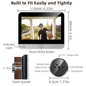 Interphone de sécurité intelligent 3MP ICam365 avec détection de mouvement par radar, caméra WiFi pour porte d'entrée, <span class=keywords><strong>vision</strong></span> <span class=keywords><strong>nocturne</strong></span> pour la maison - Product Image 5