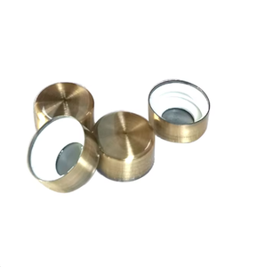 최고의 가격 하이 퀄리티 골동품 황동 마감 304 스테인레스 스틸 뚜껑 보스턴 병 빈 유리 병 금속 나사 뚜껑 - Product Image 1