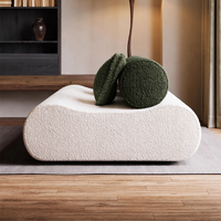 Canapé-lit moderne et créatif en tissu écologique, capitonné, pour salon, hôtel, emballé sous vide et compressé