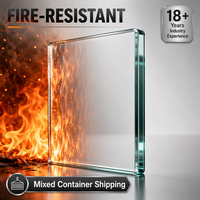 Verre ignifuge résistant au feu pendant 1 heure, verre trempé pour portes, fenêtres, murs-rideaux, fournisseur en gros d'usine