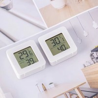Mini hygromètre numérique d'intérieur, thermomètre en plastique pour usage domestique, mesure de la température et de l'humidité pour la maison