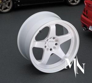Maining ล้อ LMGT4 Nismo สีขาวปลอมแปลงสำหรับ Nissan <span class=keywords><strong>GTR</strong></span> R33 R32 <span class=keywords><strong>R34</strong></span>การออกแบบเว้าล้อรถยนต์5x100 5x112 5x114 3 - Product Image 2