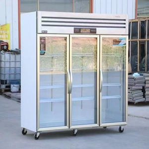 Qualité garantie Porte en verre unique Réfrigérateur en acier inoxydable Réfrigérateur vertical Congélateur à crème glacée - Product Image 1