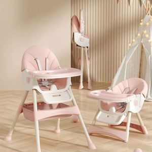 Silla de Alimentación para Bebés de Plástico PU Ligero, Fácil de Limpiar, Diseño Moderno, Asiento de Comedor con Reposapiés Ajustable, Seguro y Conveniente para la Sala de Estar - Product Image 3