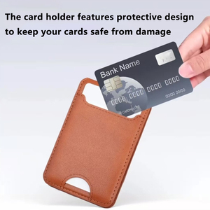 Portefeuille magnétique avec support pour cartes N54, en cuir PU magnétique, multi-emplacements, pliable, logo personnalisé pour iPhone série 18 - Product Image 3