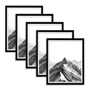 Cadre photo en bois A3 Poster noir <span class=keywords><strong>et</strong></span> blanc pour photos 16x20 Affichage d'images Marco Para - Product Image 3