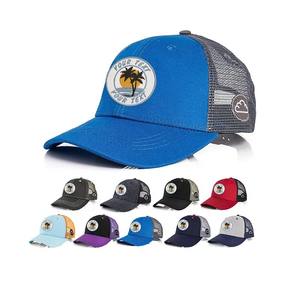 Custom Embroidery Pattern Under Brim Baseball Caps Hats 6 Panel Embroidery Logo Trucker Hat With Mesh - Product Image 2