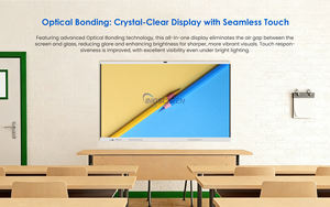 Pantalla de colaboración todo en uno INGSCREEN 4K con vista dividida, dos lápices, modo de cuidado ocular y compatible con EDLA para proyectos educativos globales - Product Image 3