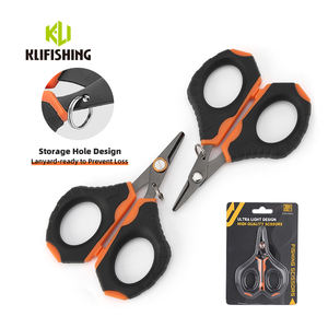 مقص صيد صغير من KLIFISHING للخيوط المجدولة، مقص صيد مسنن بطول 4 بوصات، قاطع خيوط الصيد للمياه المالحة والعذبة - Product Image 1