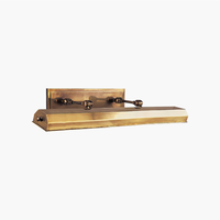 YH 4-Licht Vintage Bildleuchte Wandleuchte 4 Ausführungen Gealtertes Messing Poliertes Nickel Antik-Nickel Bronze Kunstwerk Spiegelleuchte