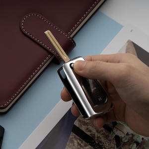 Housse de clé de voiture compatible avec les clés Toyota pour Camry RAV4 Chr Corolla <span class=keywords><strong>IM</strong></span>, protection de clé de voiture argentée, accessoires - Product Image 3