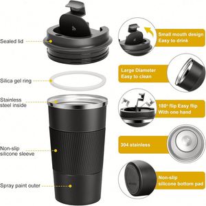 Vaso de Agua de Acero Inoxidable al por Mayor con Escala, Termo Portátil para Deportes al Aire Libre y Fitness con Logotipo Personalizado - Product Image 5