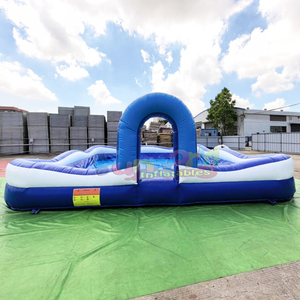 Gran fiesta de verano al aire libre para niños, juegos inflables, piscina de espuma inflable con máquina de burbujas - Product Image 2